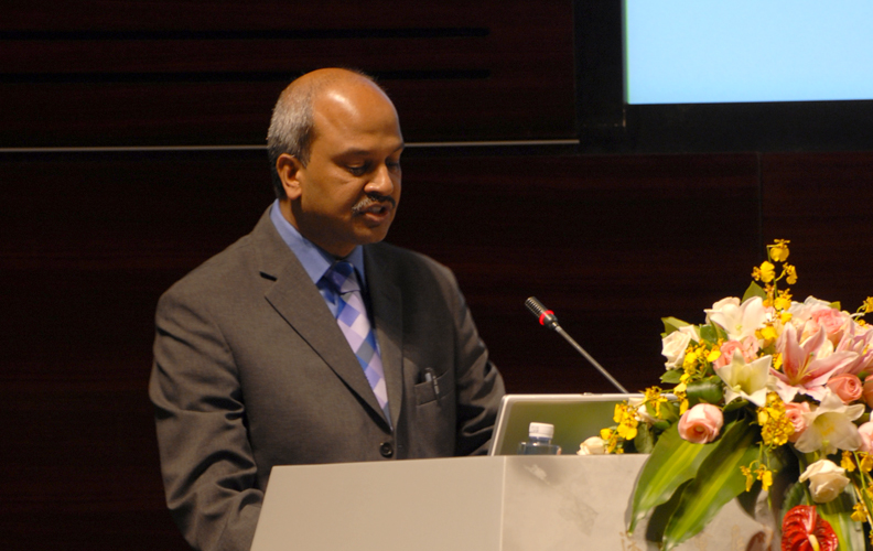 Moonsamy Govindasami, Managing Director of Dedicated Freight, is making the Enterprise Demo Presentation